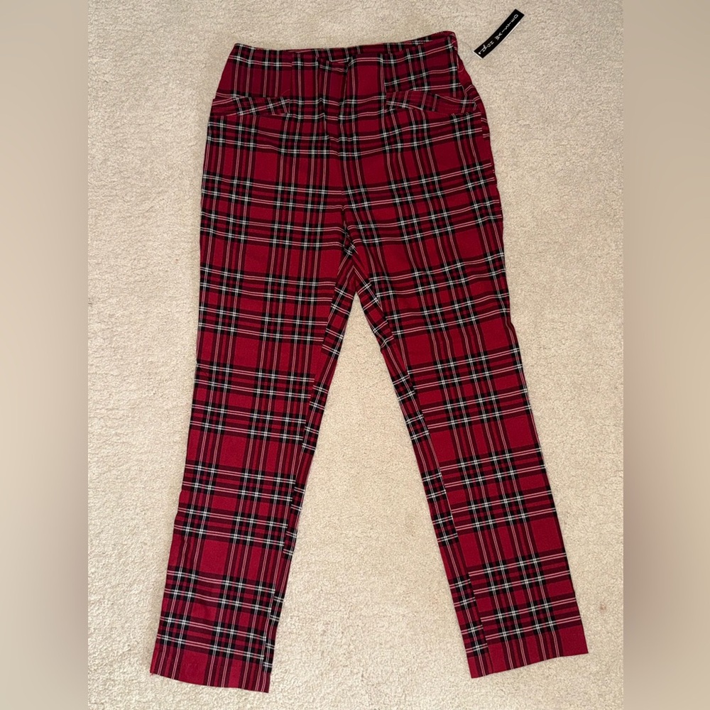 Joe Benbasset Red and Pink Plaid Pants